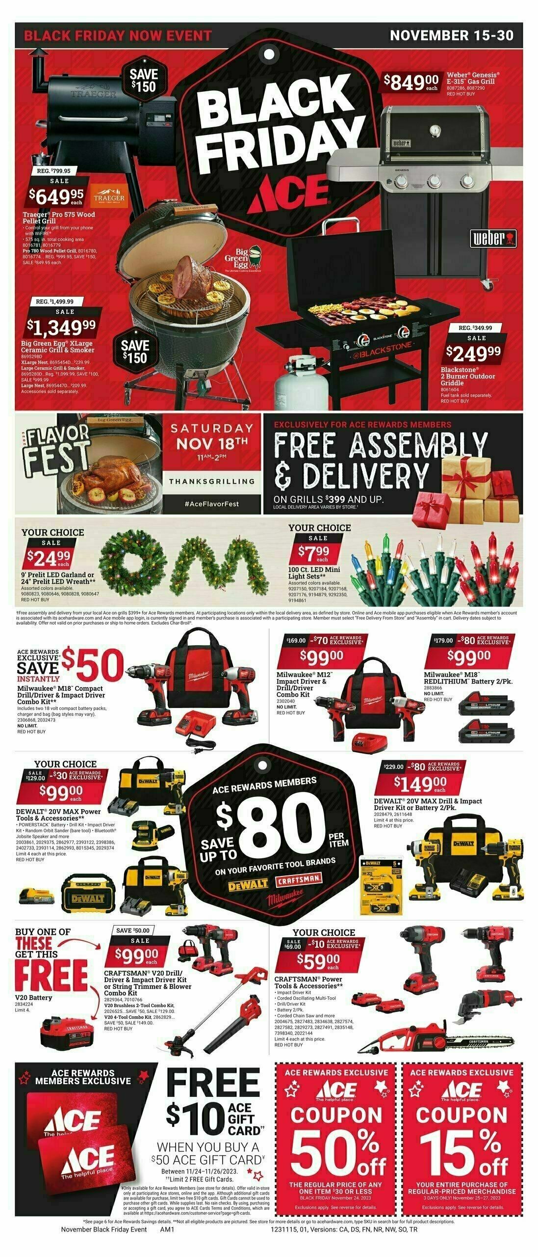 Ace Hardware Black Friday Weekly Ad from November 15