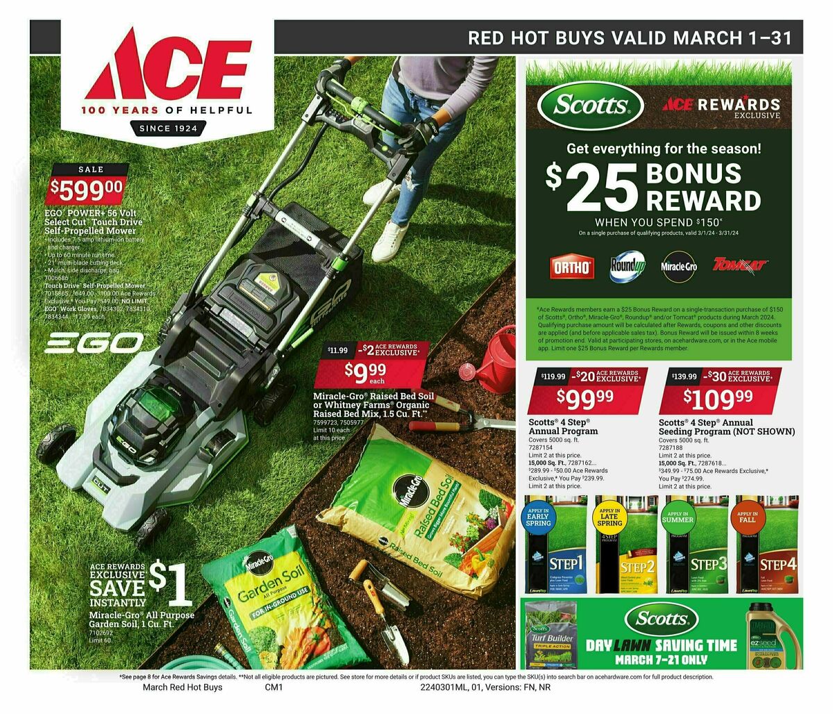 Ace Hardware March Red Hot Buys Weekly Ad from March 1