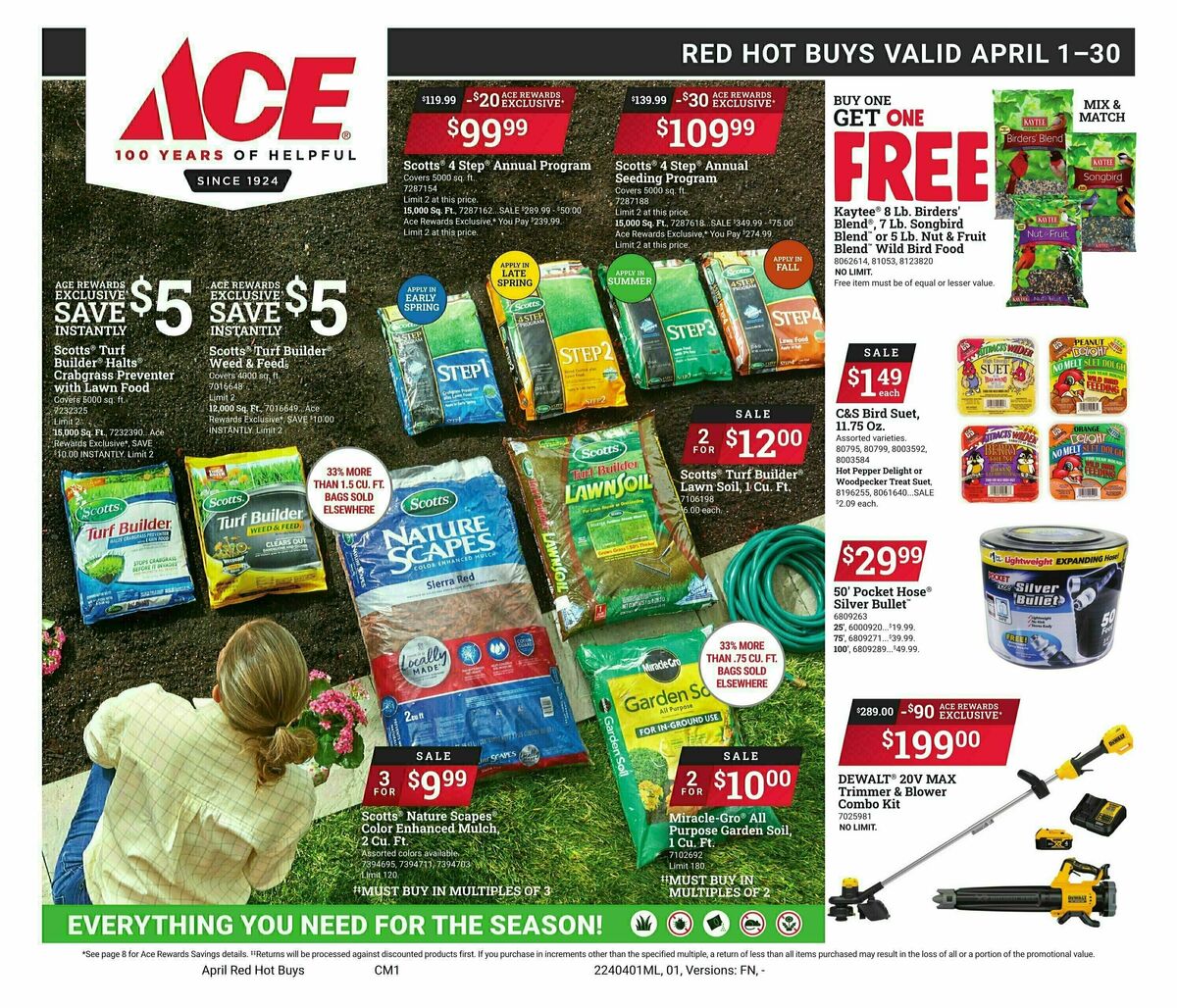 Ace Hardware April Red Hot Buys Weekly Ad from April 1