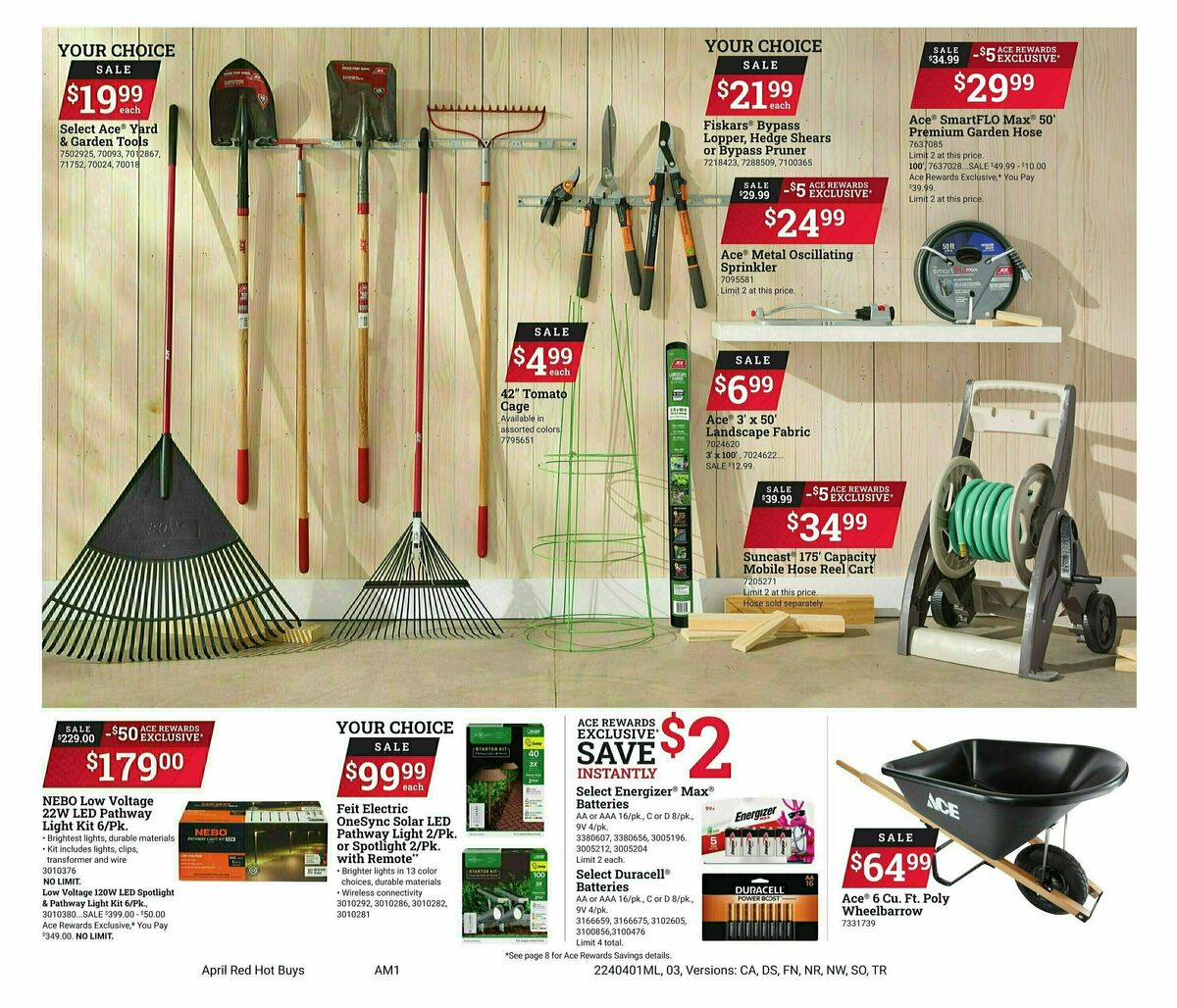 Ace Hardware April Red Hot Buys Weekly Ad from April 1