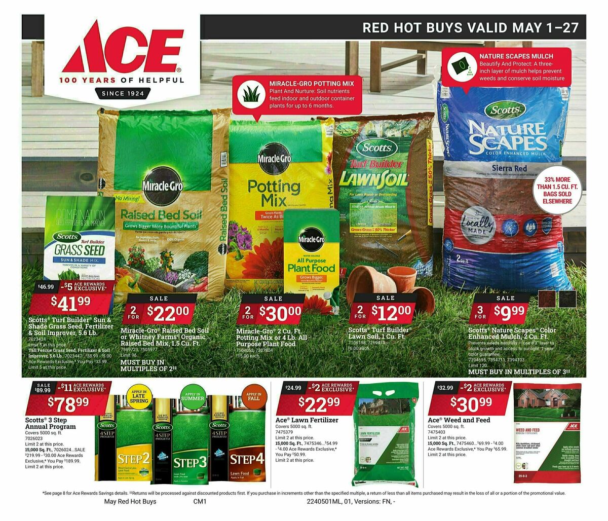 Ace Hardware Red Hot Buys Weekly Ad from May 1