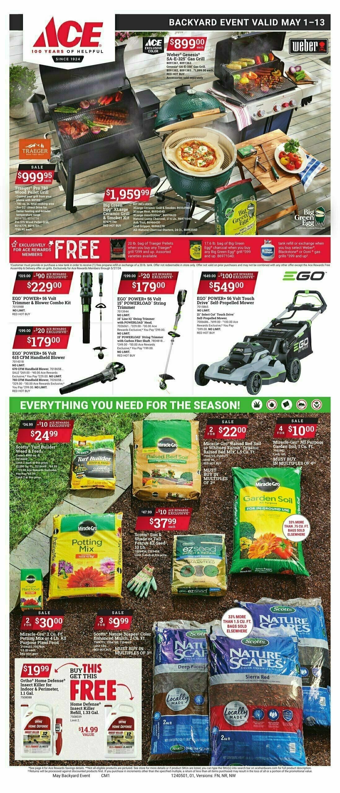 Ace Hardware Backyard Event Weekly Ad from May 1