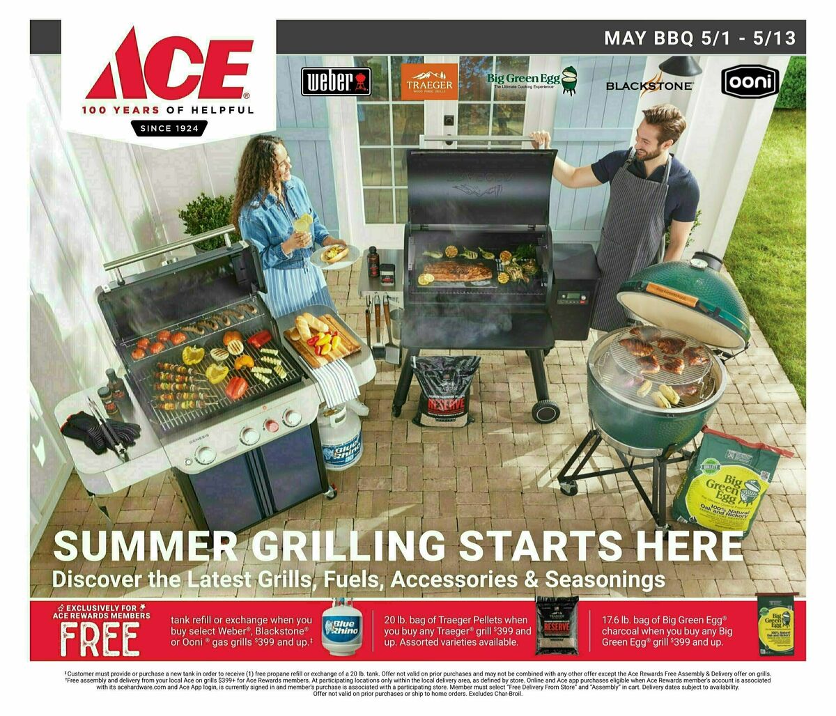 Ace Hardware May BBQ Catalog Weekly Ad from May 1