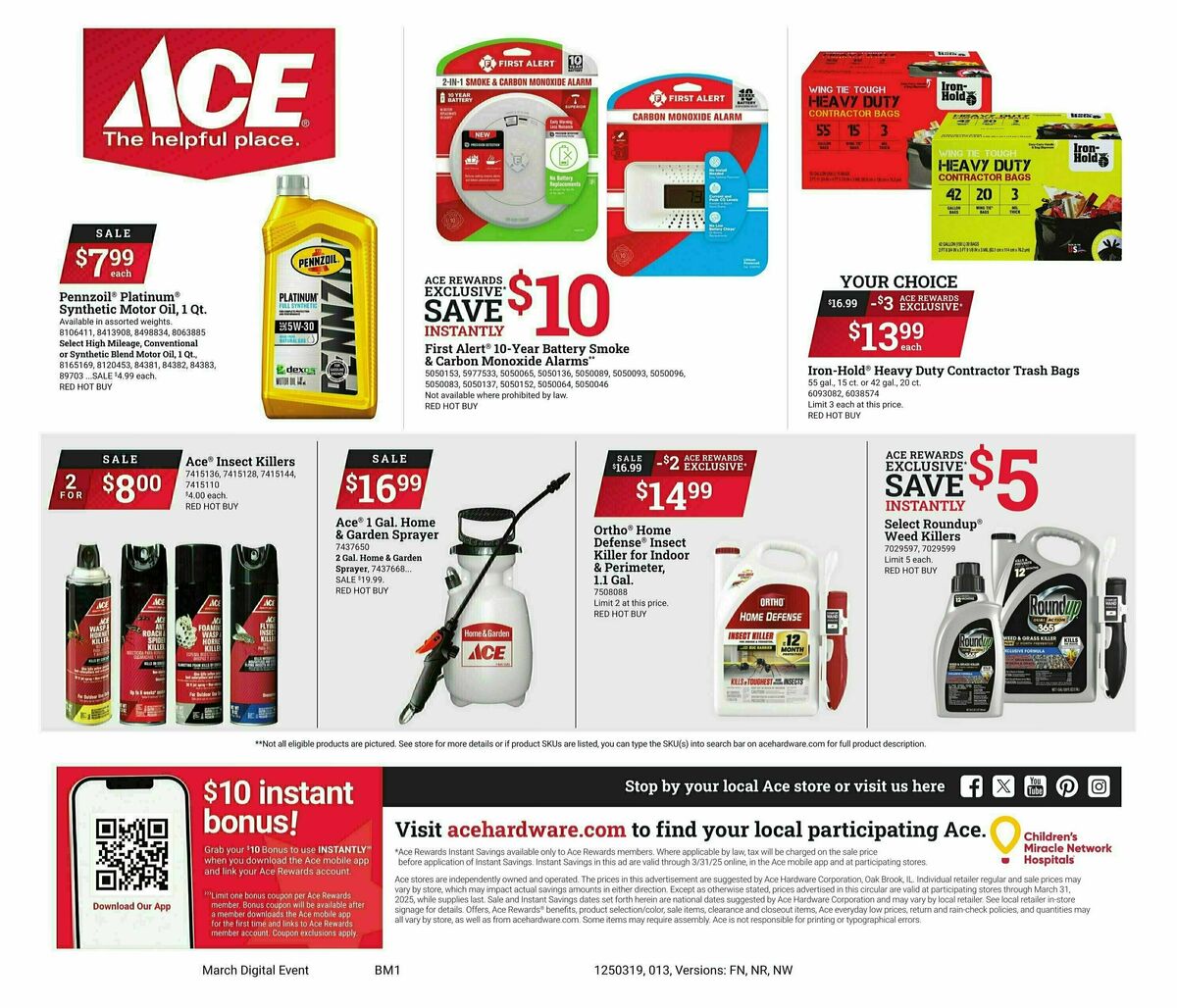 Ace Hardware Weekly Ad from March 19