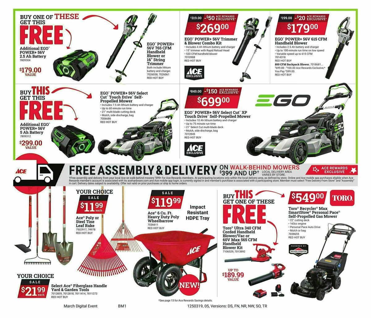 Ace Hardware Weekly Ad from March 19