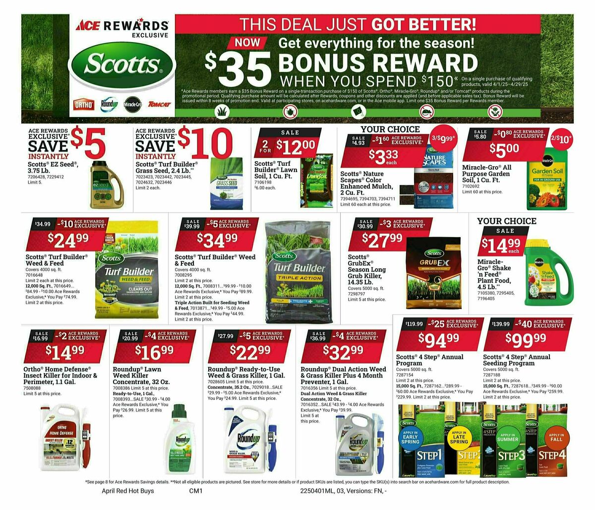 Ace Hardware Weekly Ad from April 1