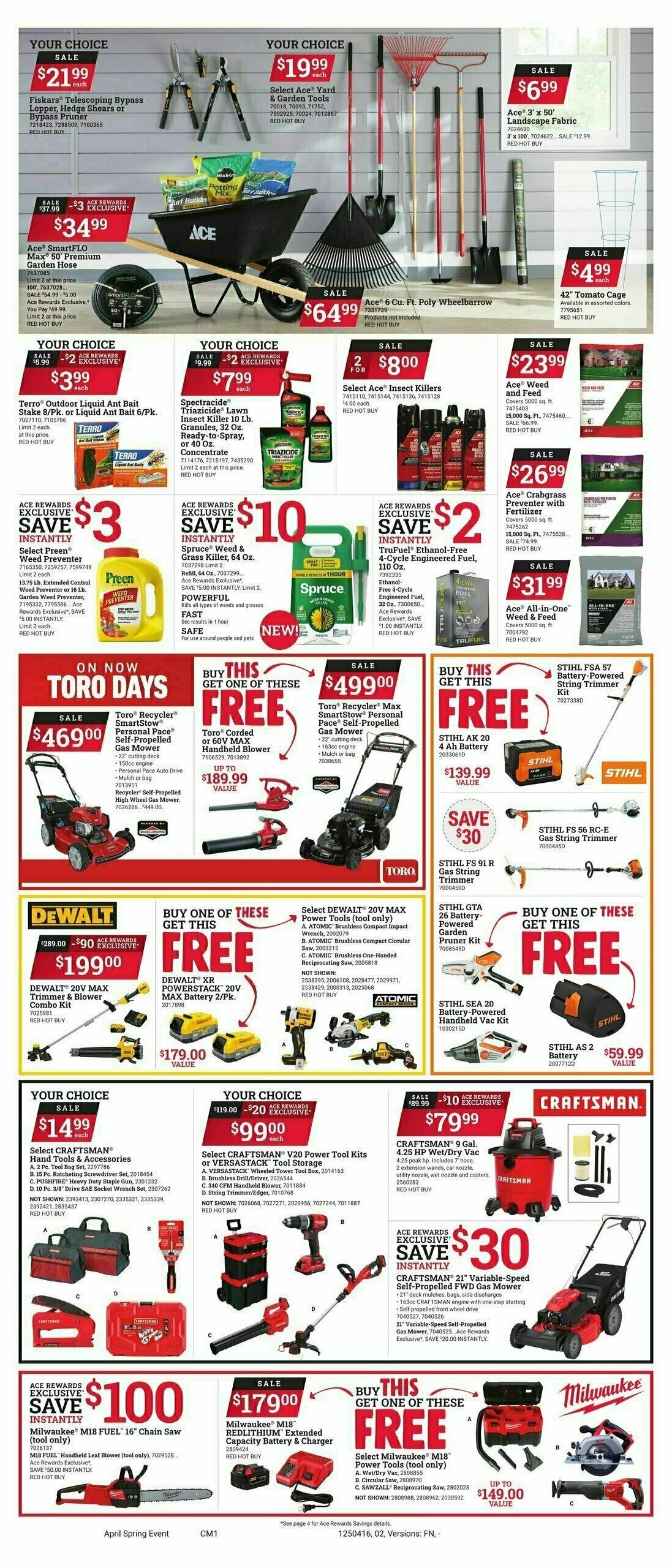 Ace Hardware Weekly Ad from April 16