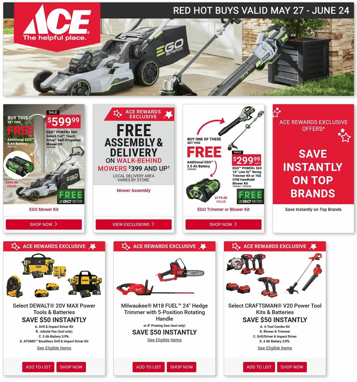 Ace Hardware Weekly Ad from May 27