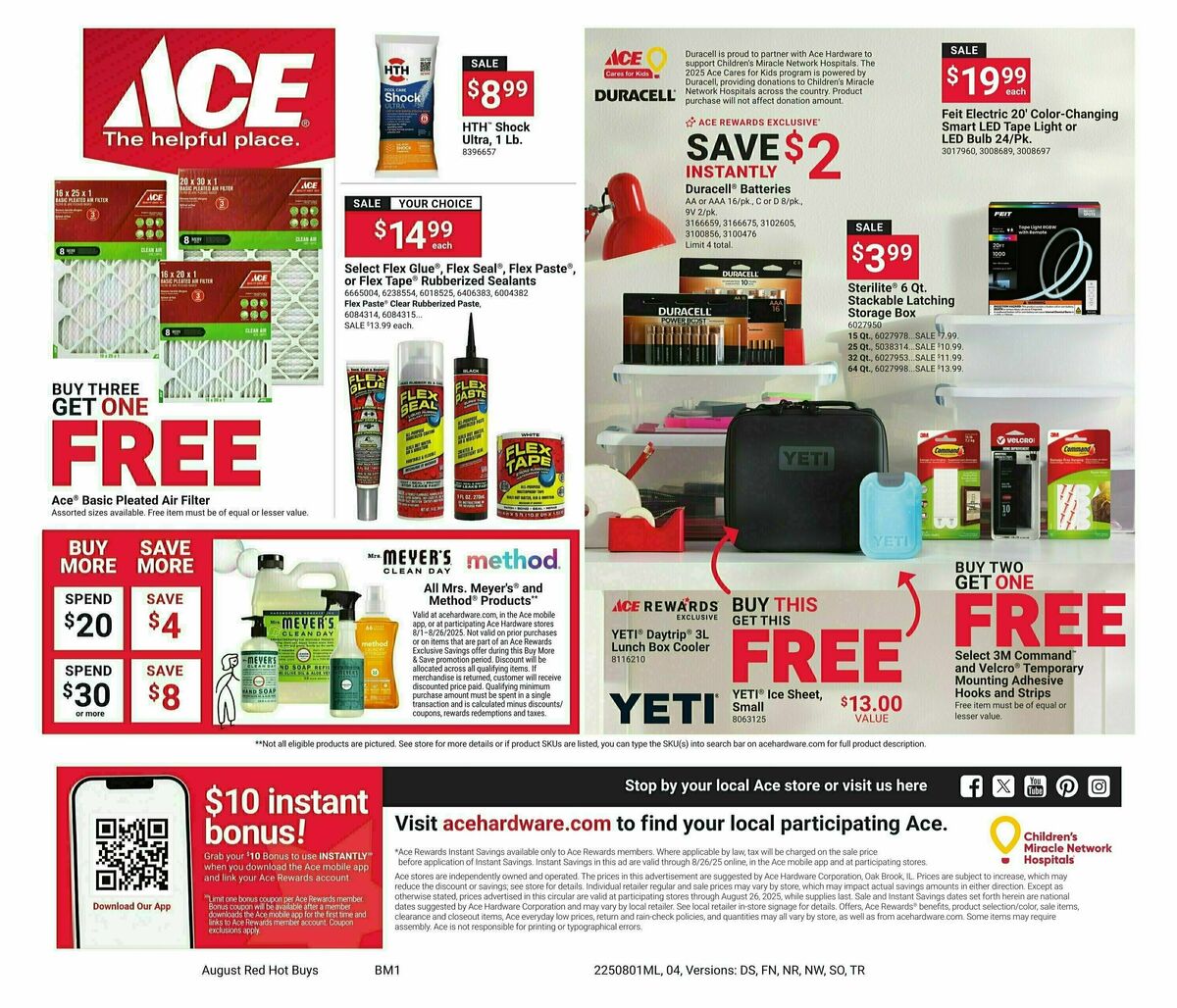 Ace Hardware Weekly Ad from August 1