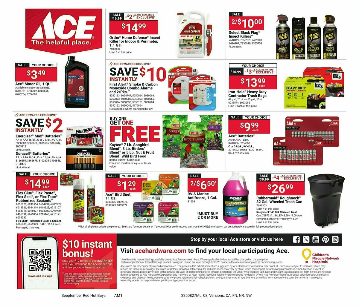 Ace Hardware Weekly Ad from August 27