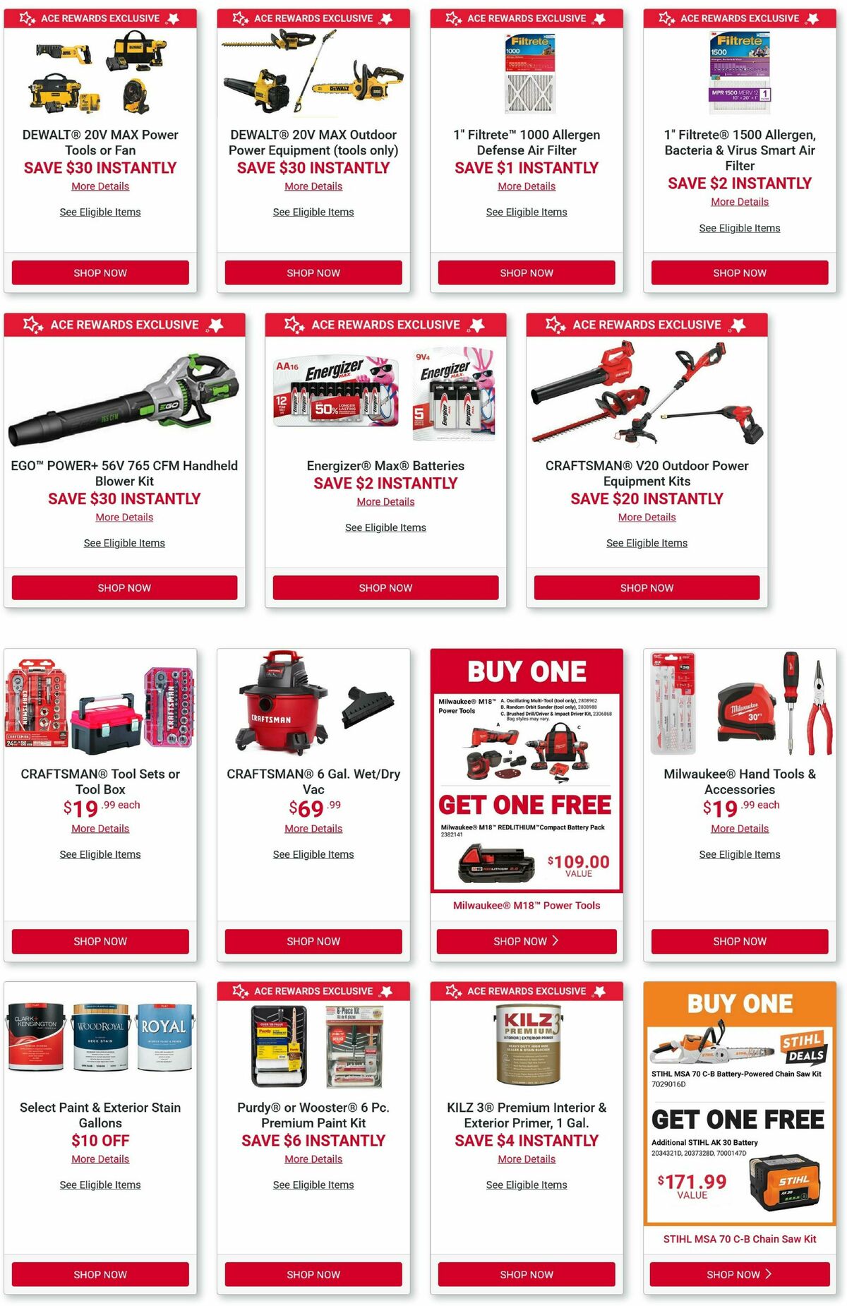 Ace Hardware Weekly Ad from October 1