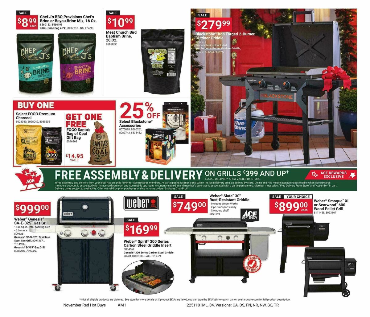Ace Hardware Holiday Shop Weekly Ad from November 1