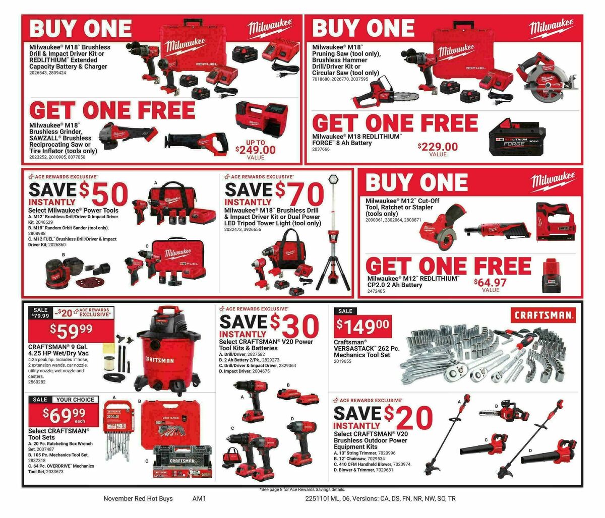 Ace Hardware Holiday Shop Weekly Ad from November 1