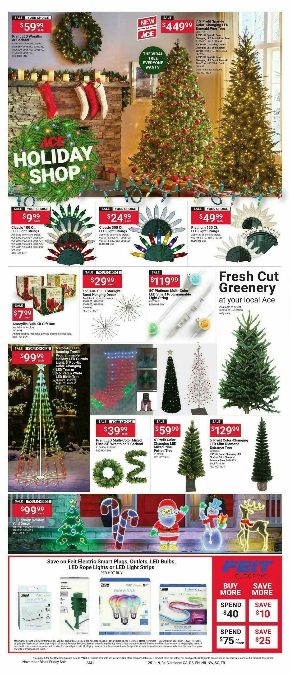 Ace Hardware Black Friday Weekly Ad from November 1
