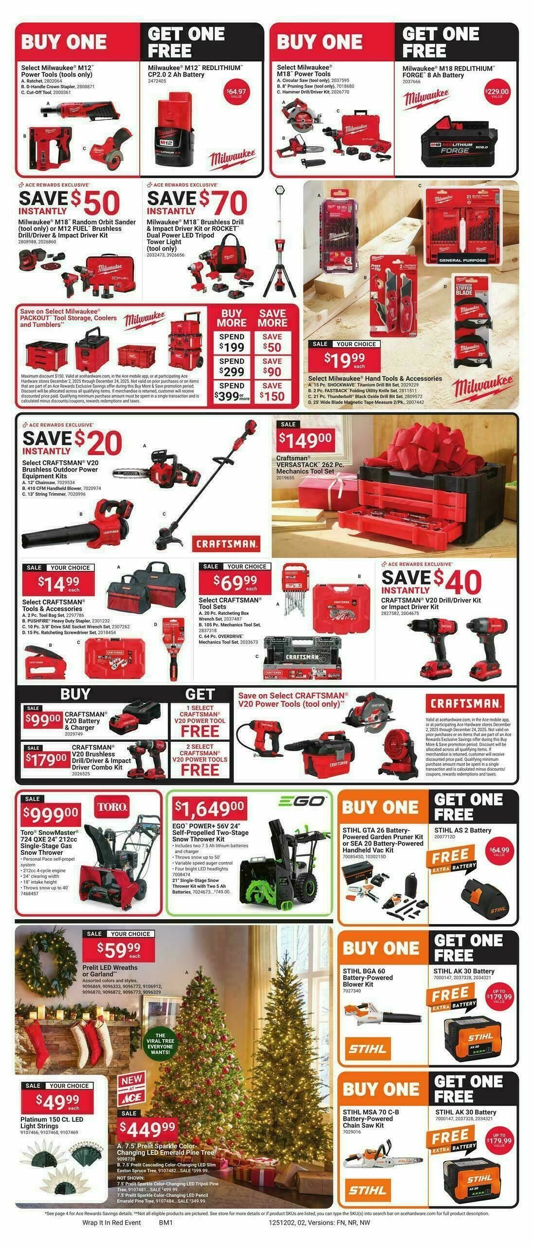 Ace Hardware Weekly Ad from December 2