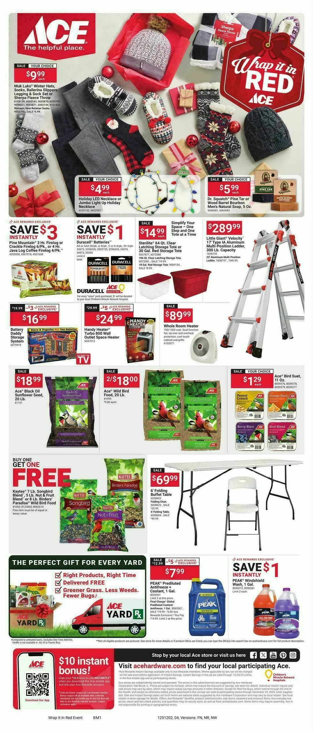 Ace Hardware Weekly Ad from December 2