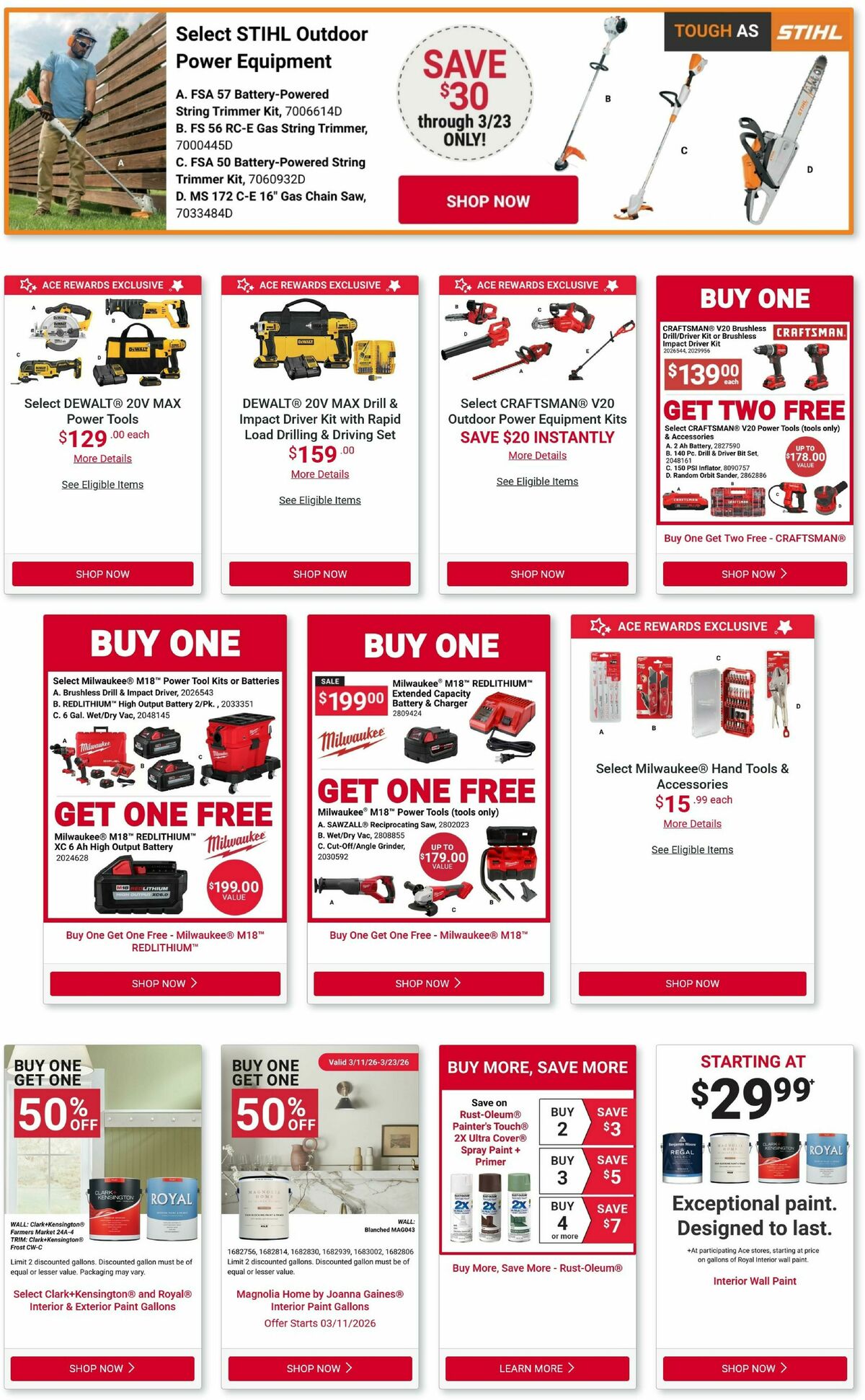 Ace Hardware Weekly Ad from March 1