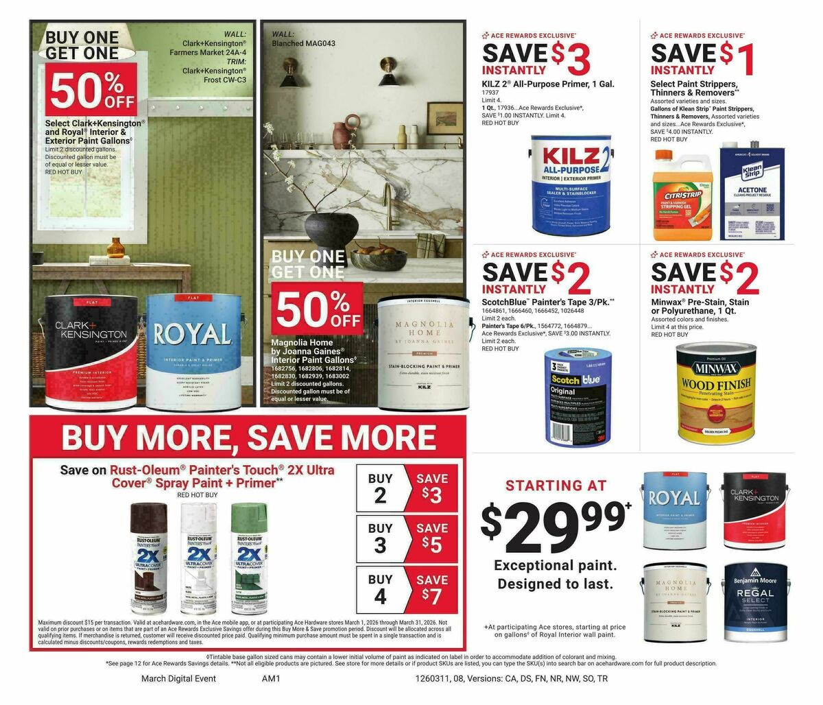 Ace Hardware Weekly Ad from March 11