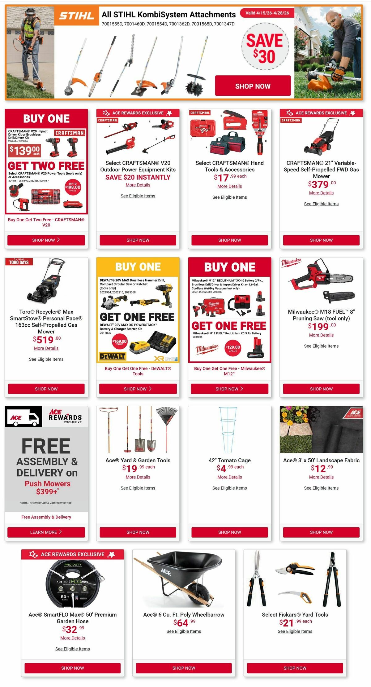 Ace Hardware Weekly Ad from April 1