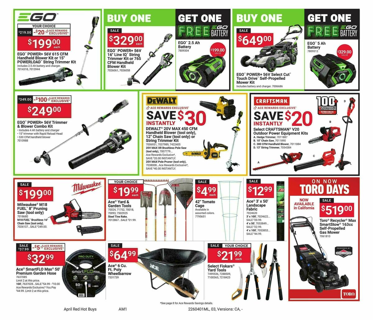 Ace Hardware Weekly Ad from April 1