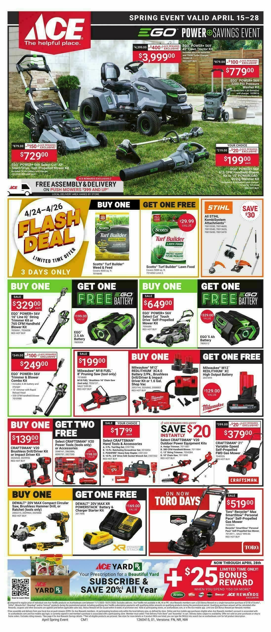 Ace Hardware Weekly Ad from April 15