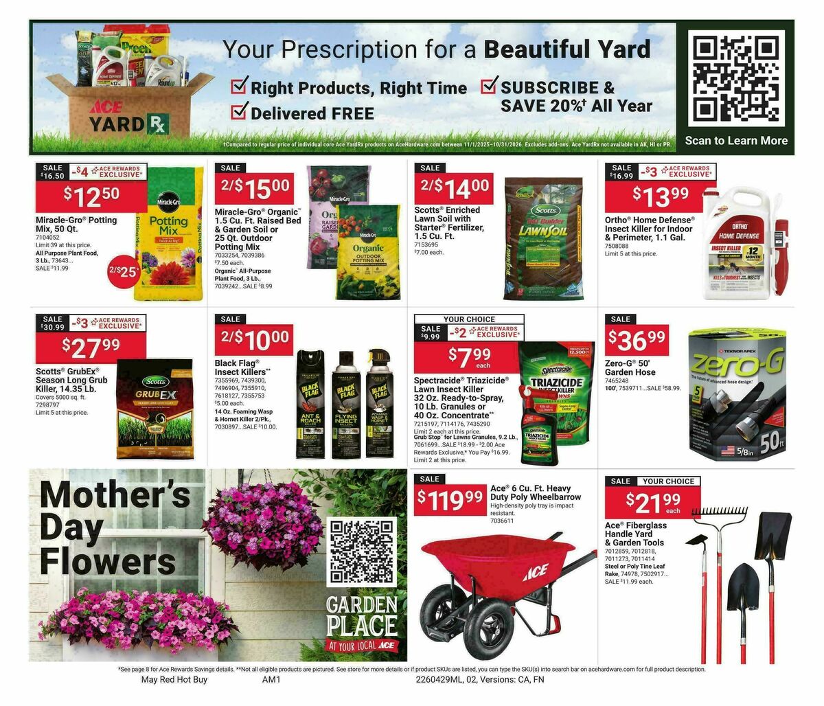Ace Hardware May Month Long Red Hot Buys Weekly Ad from April 29