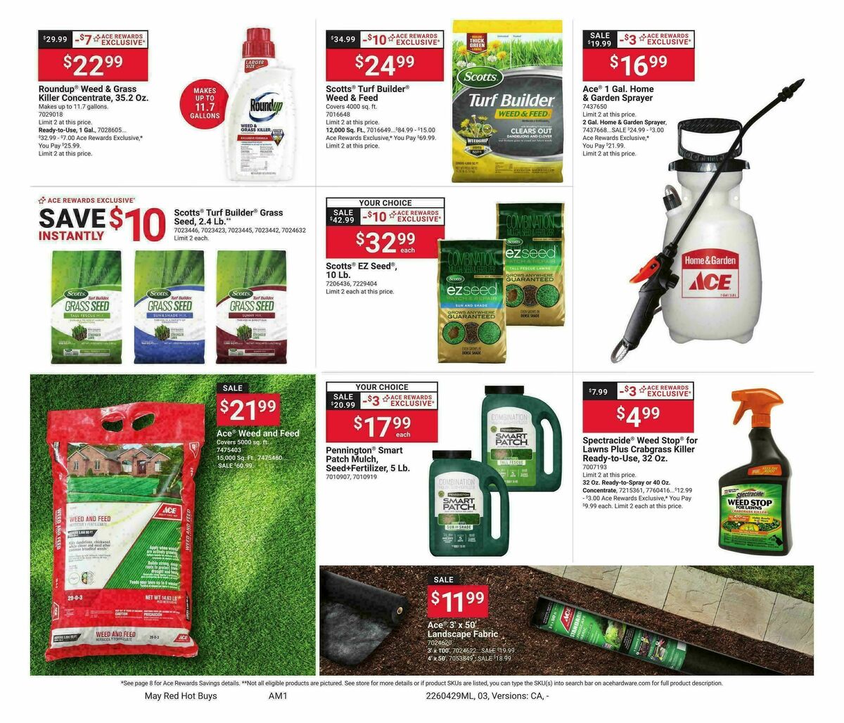 Ace Hardware May Month Long Red Hot Buys Weekly Ad from April 29