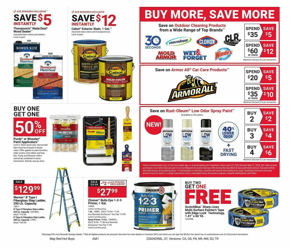Ace Hardware May Month Long Red Hot Buys Weekly Ad from April 29