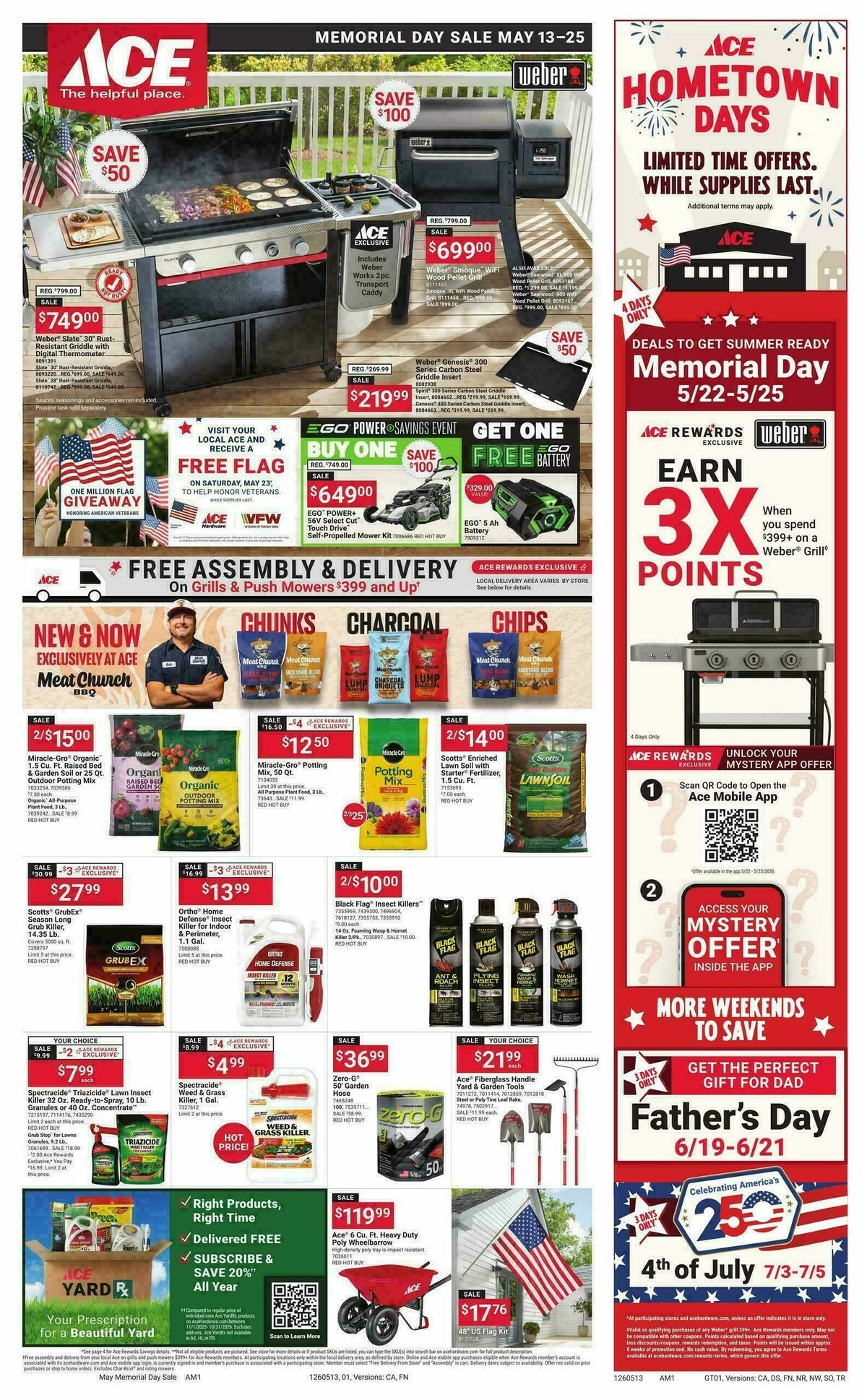 Ace Hardware Memorial Day Weekly Ad from May 13
