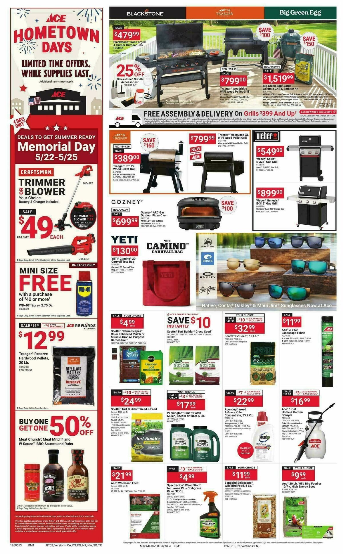 Ace Hardware Memorial Day Weekly Ad from May 13