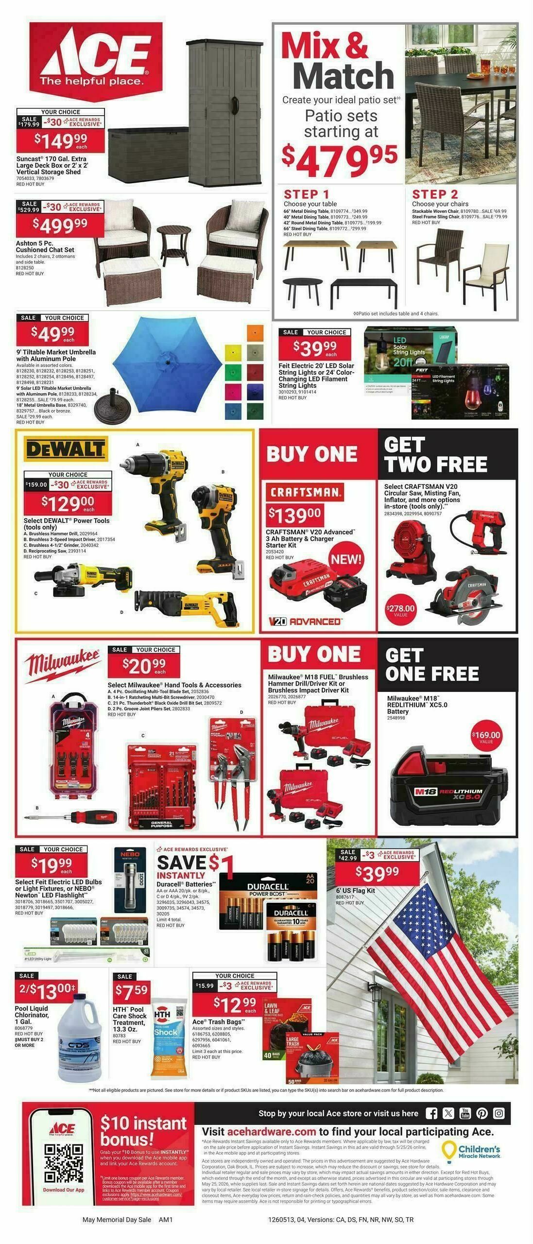 Ace Hardware Memorial Day Weekly Ad from May 13