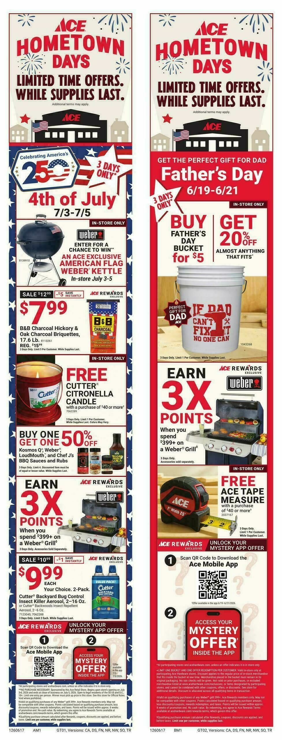Ace Hardware Father's Day Sale Weekly Ad from June 17