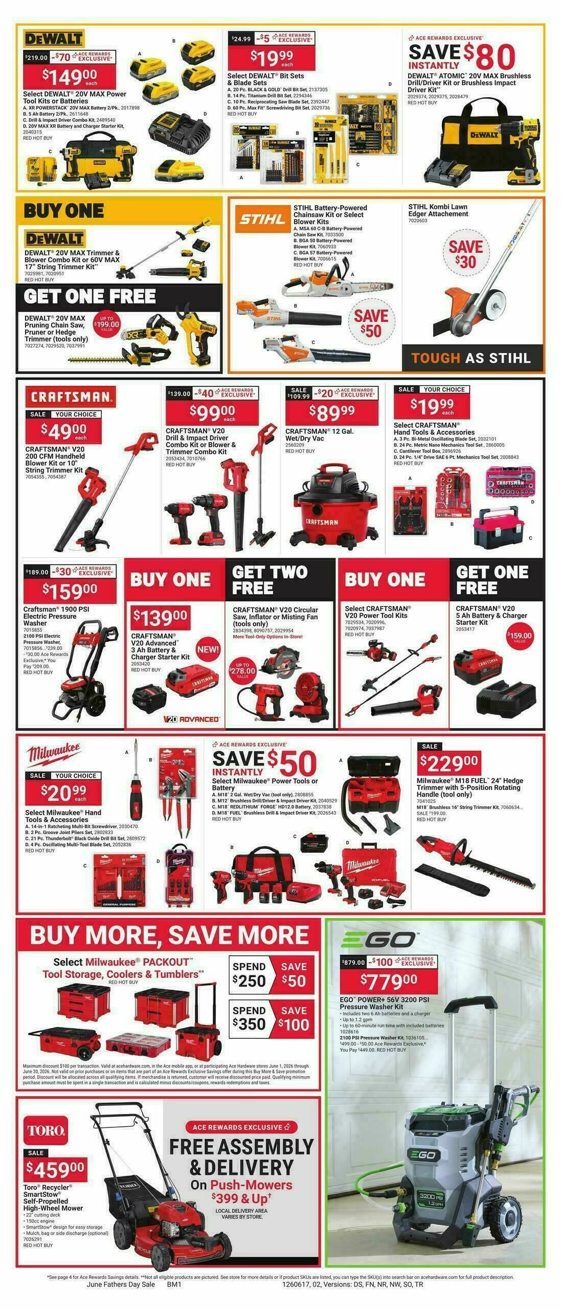 Ace Hardware Father's Day Sale Weekly Ad from June 17