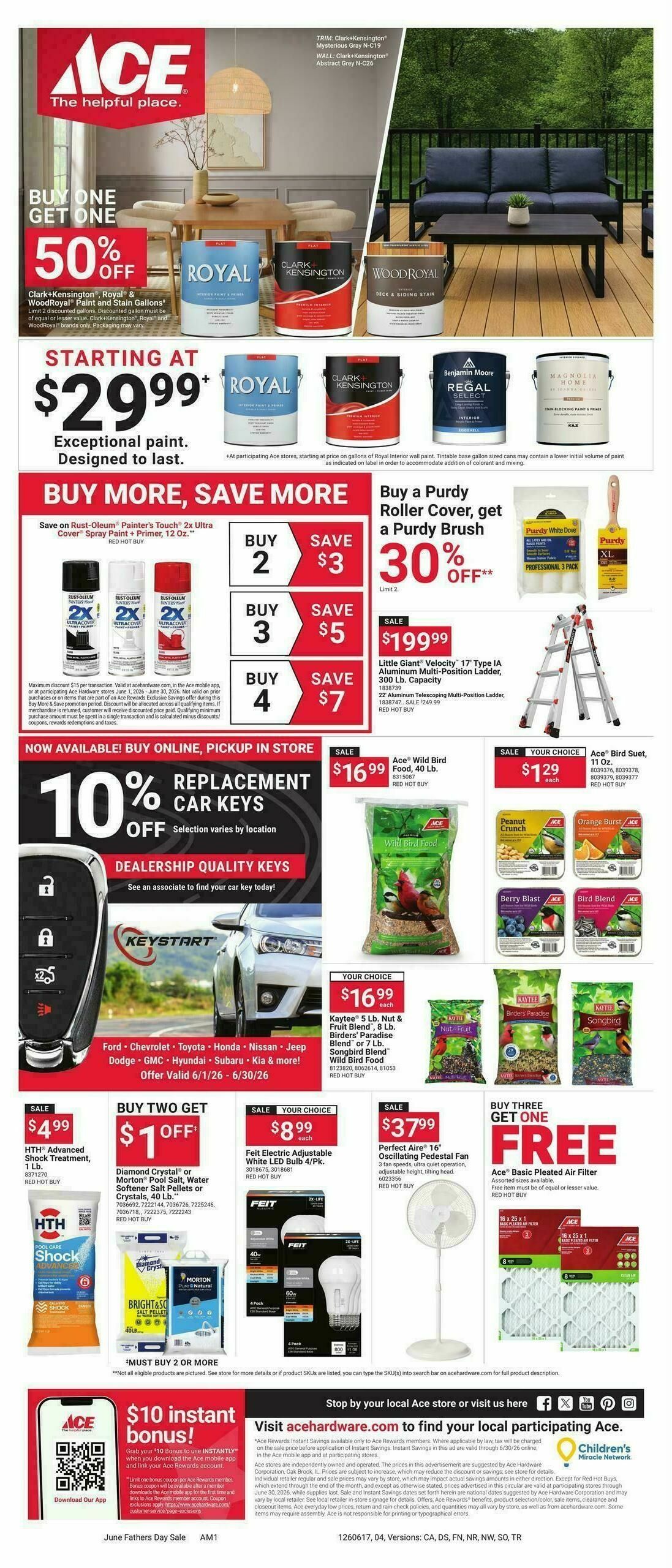 Ace Hardware Father's Day Sale Weekly Ad from June 17