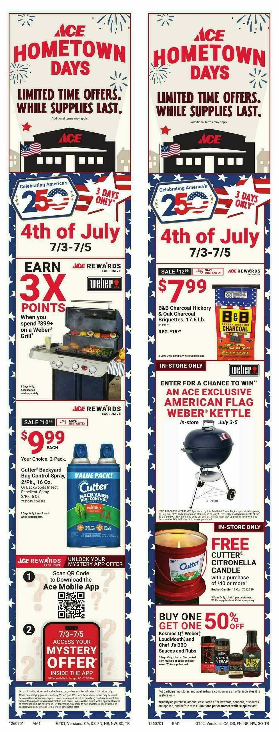 Ace Hardware 4TH OF JULY SALE Weekly Ad from July 1