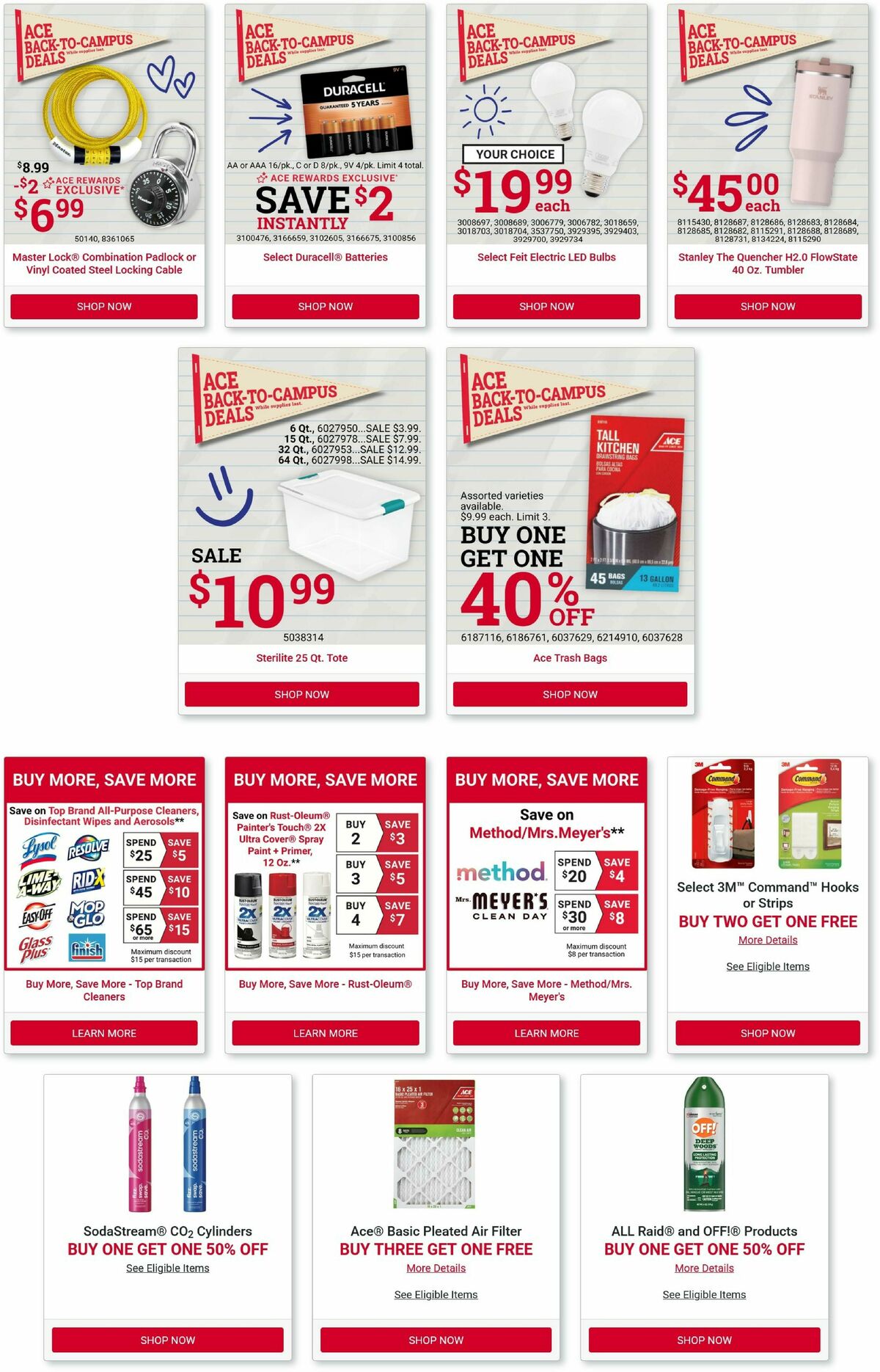 Ace Hardware Weekly Ad from August 1