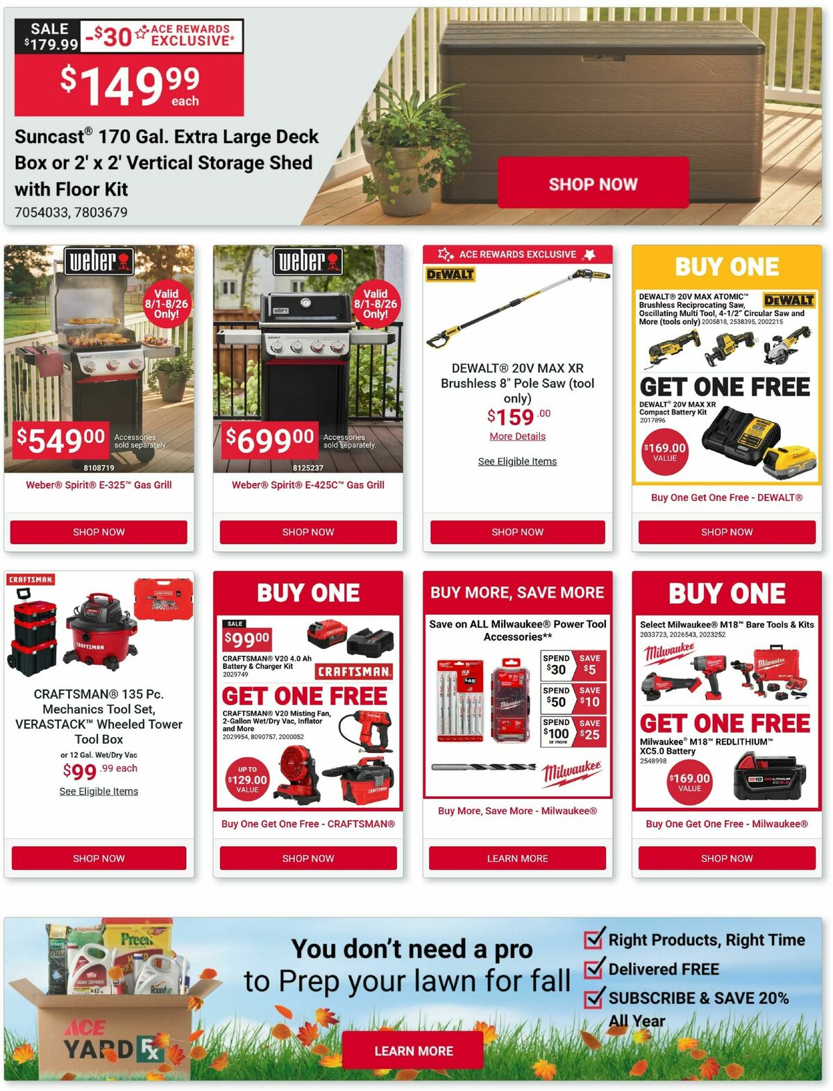 Ace Hardware Weekly Ad from August 1