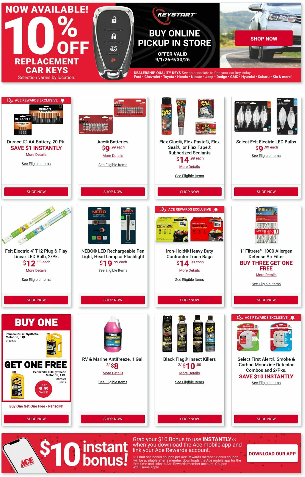 Ace Hardware Weekly Ad from September 1