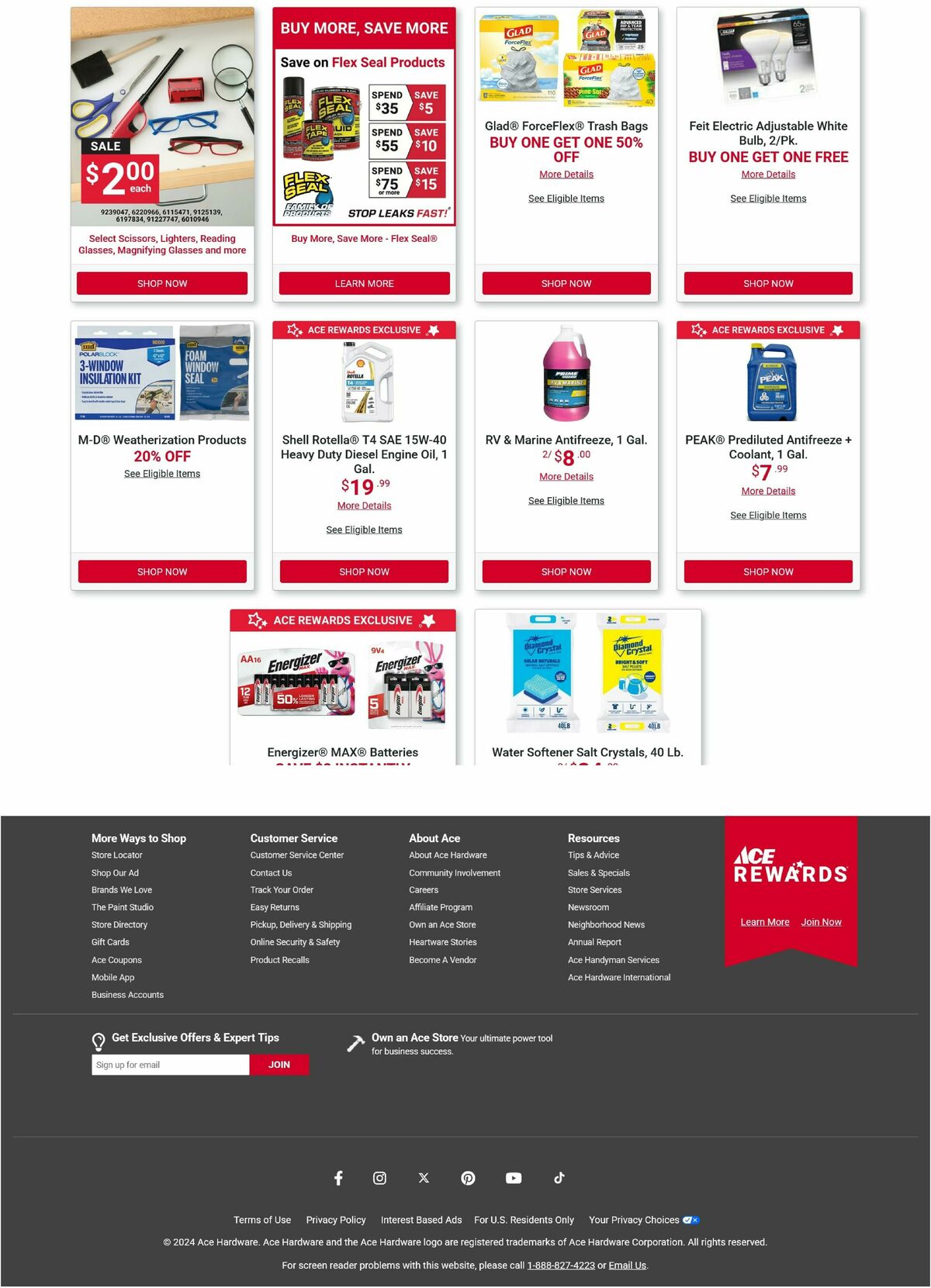 Ace Hardware Weekly Ad from October 1
