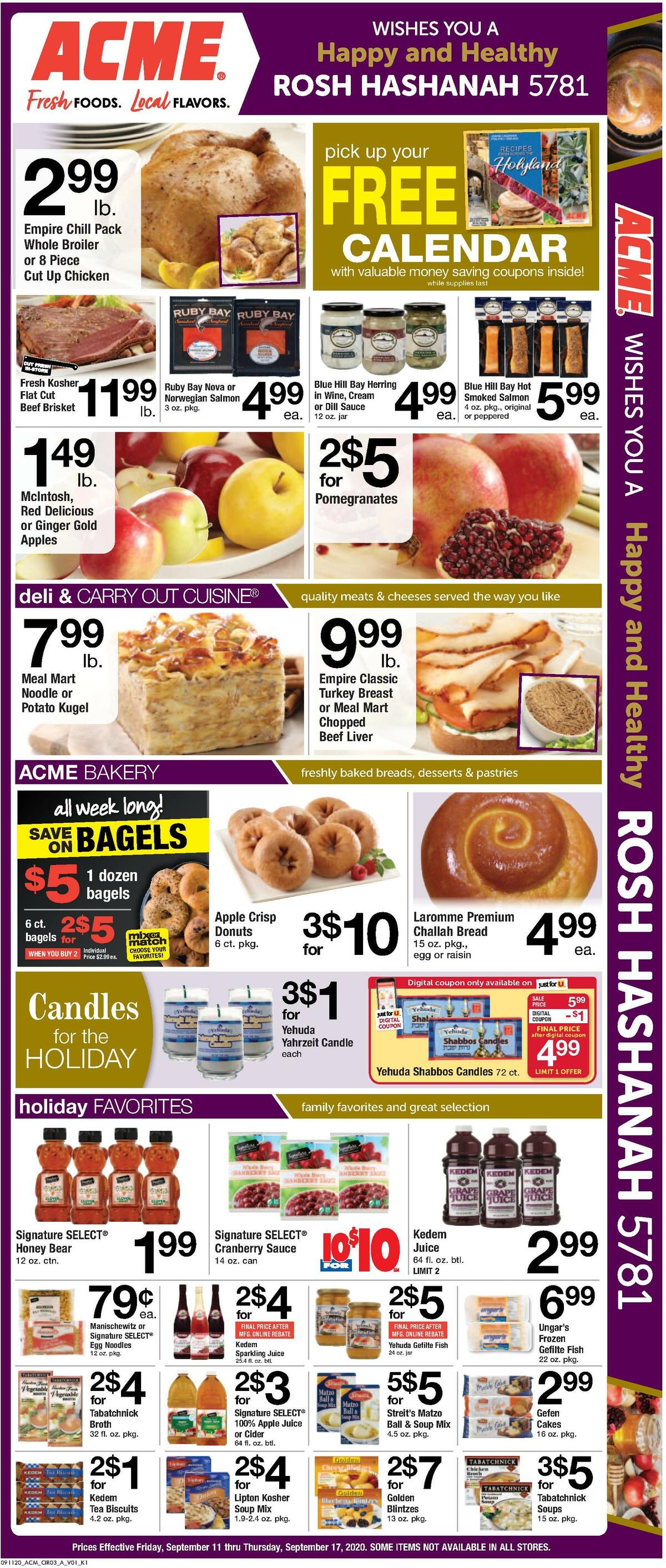 ACME Markets Weekly Ad from September 11