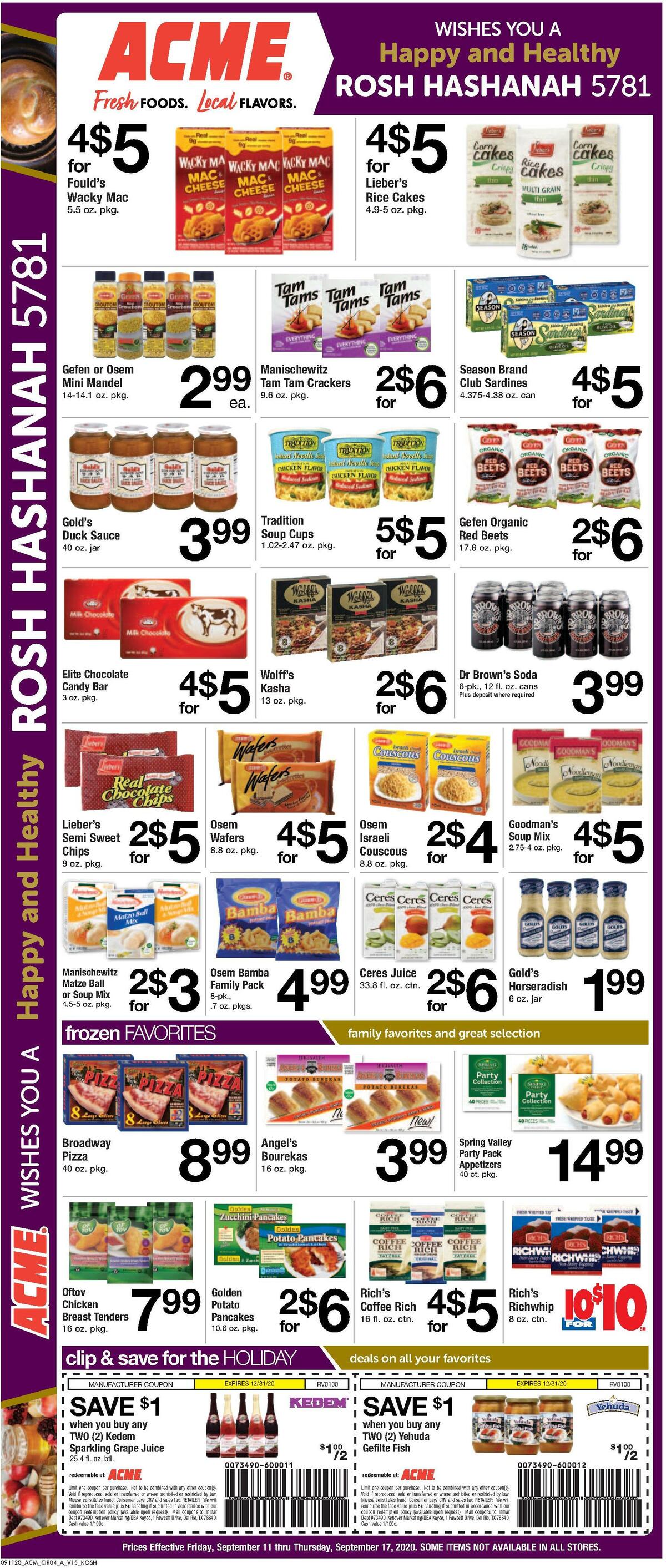 ACME Markets Weekly Ad from September 11