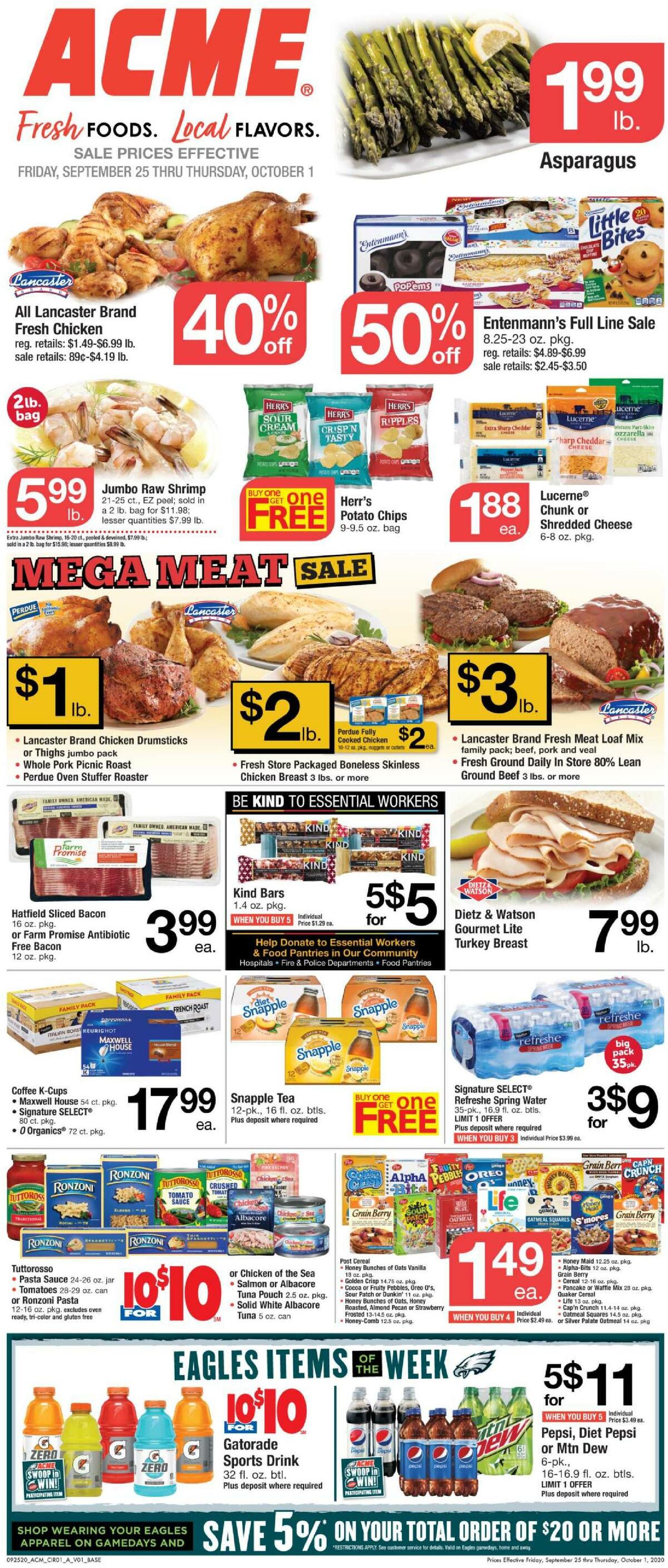 ACME Markets Weekly Ad from September 25