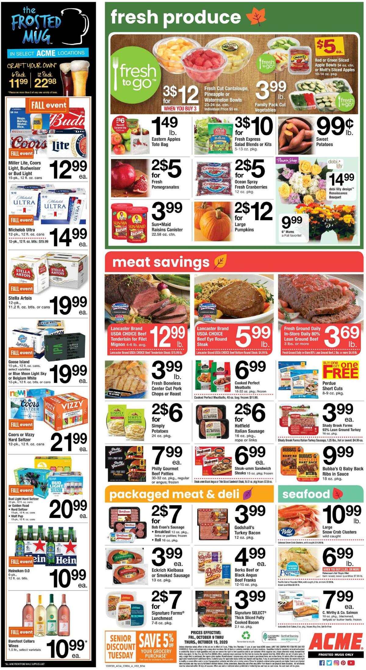 ACME Markets Weekly Ad from October 9