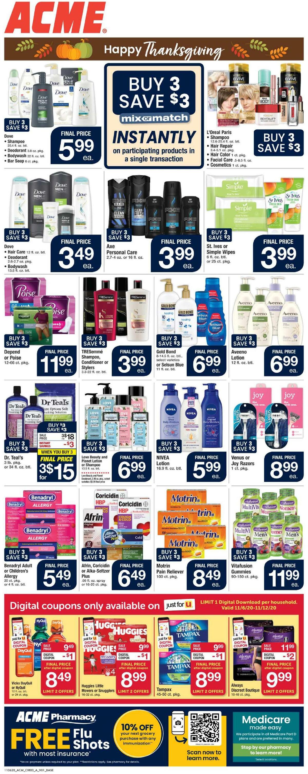 ACME Markets Weekly Ad from November 6