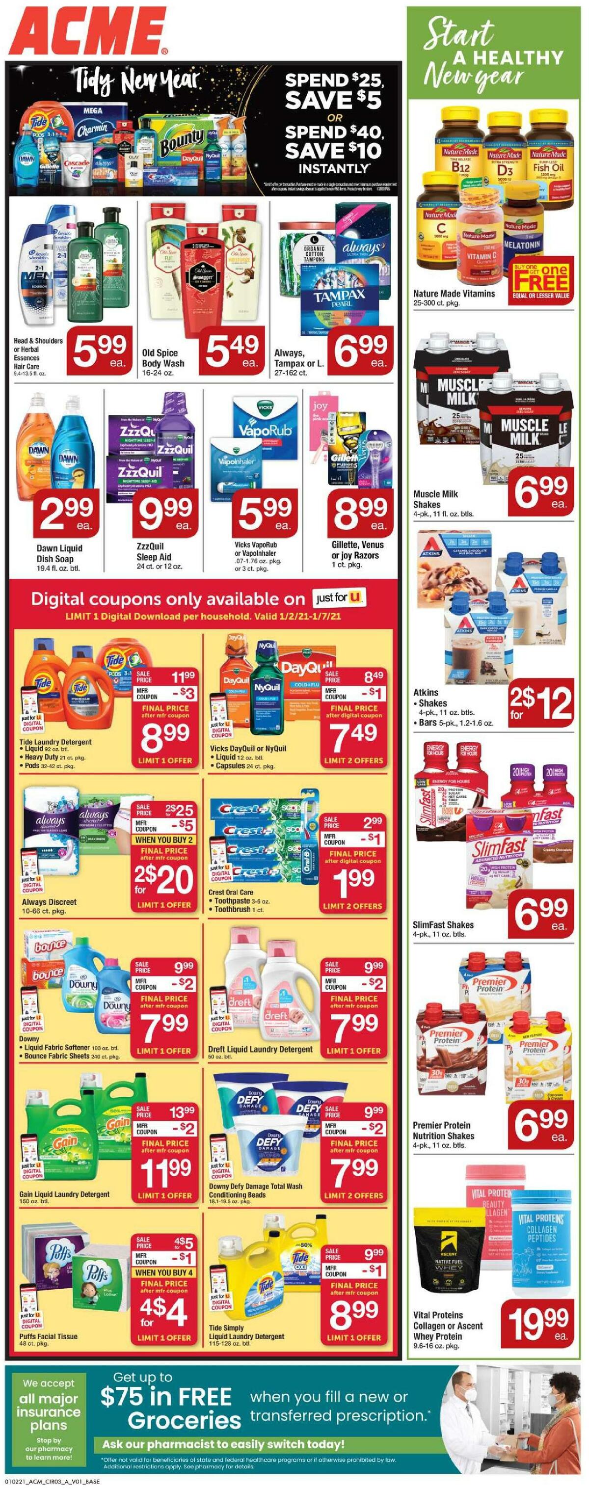 ACME Markets Weekly Ad from January 2