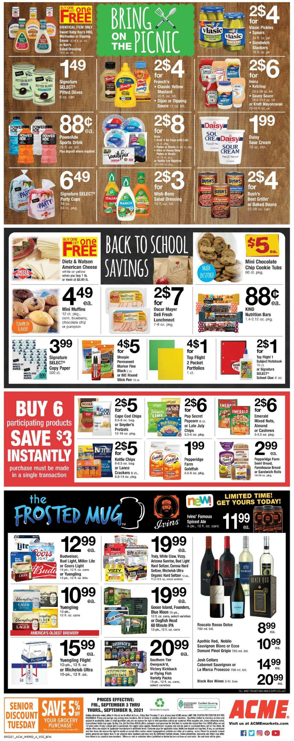 ACME Markets Weekly Ad from September 3