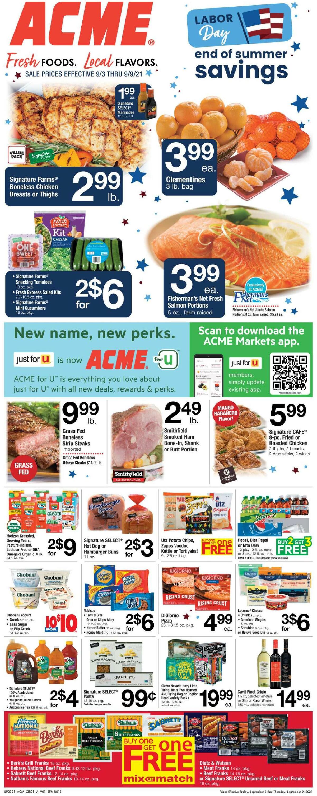 ACME Markets Weekly Ad from September 3