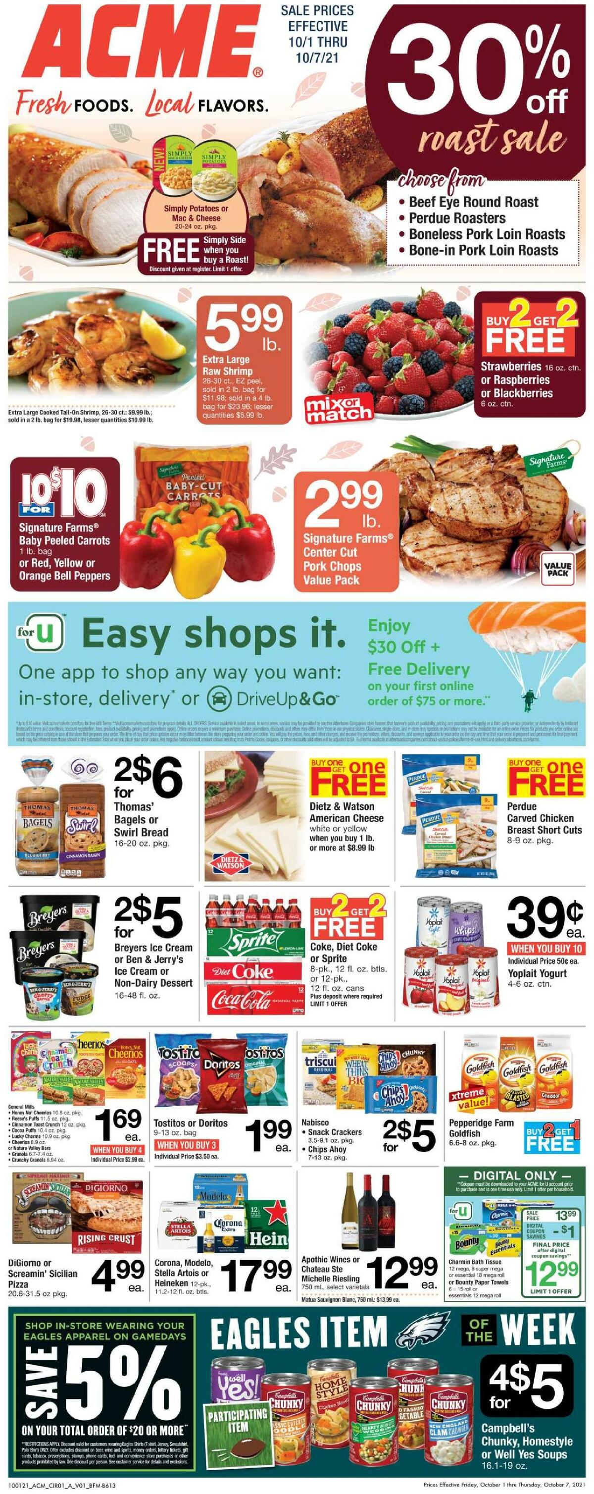 ACME Markets Weekly Ad from October 1