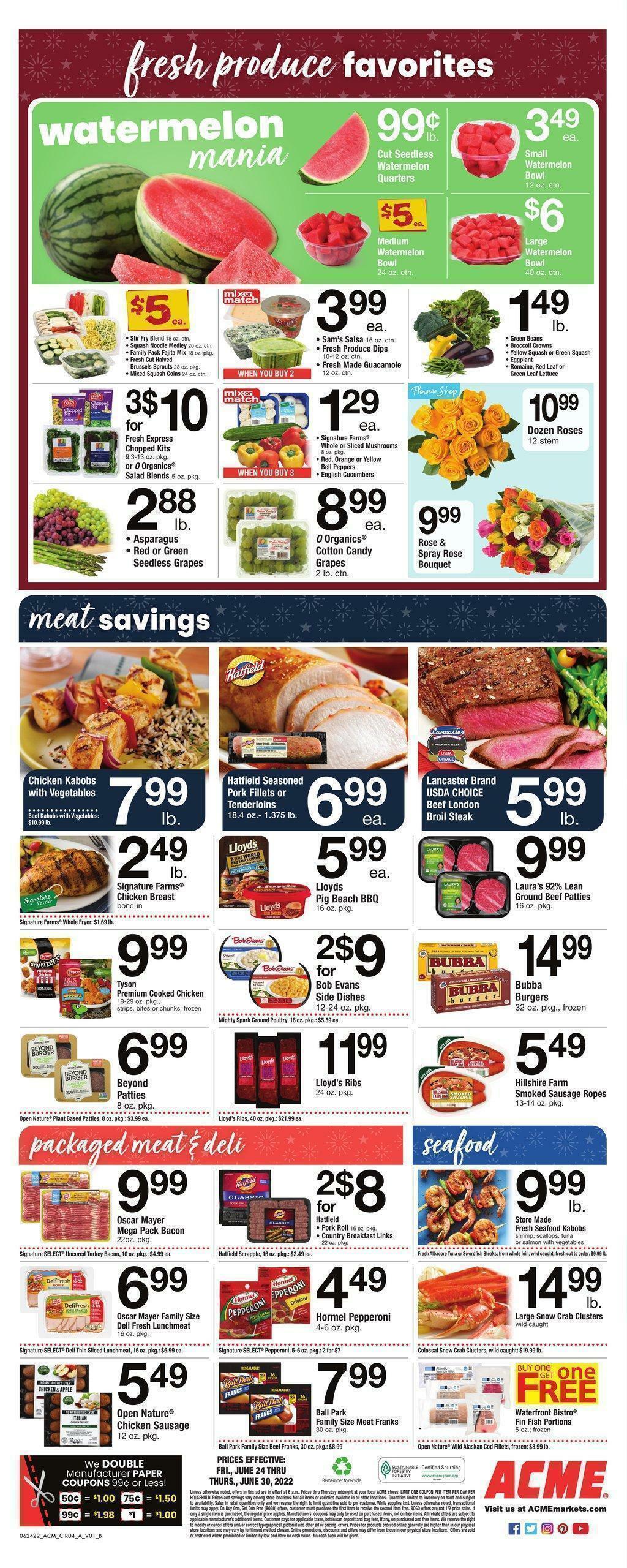 ACME Markets Weekly Ad from June 24