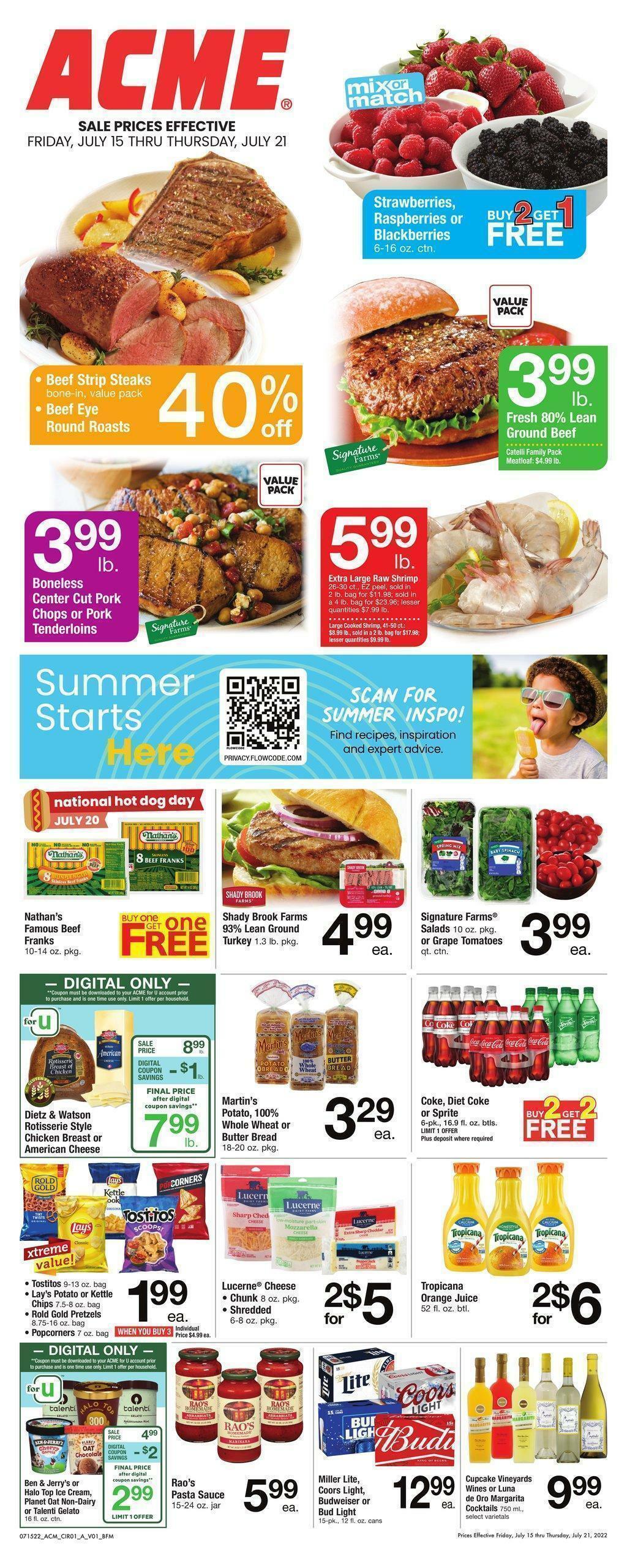 ACME Markets Weekly Ad from July 15